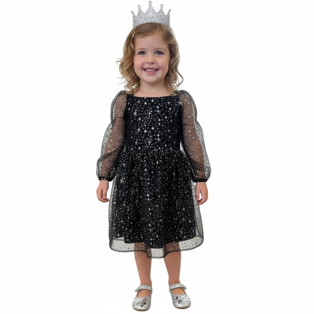 🌟 Celestial Whimsy Mesh Dress (Size 6/7 Small) - Picture 1 of 11